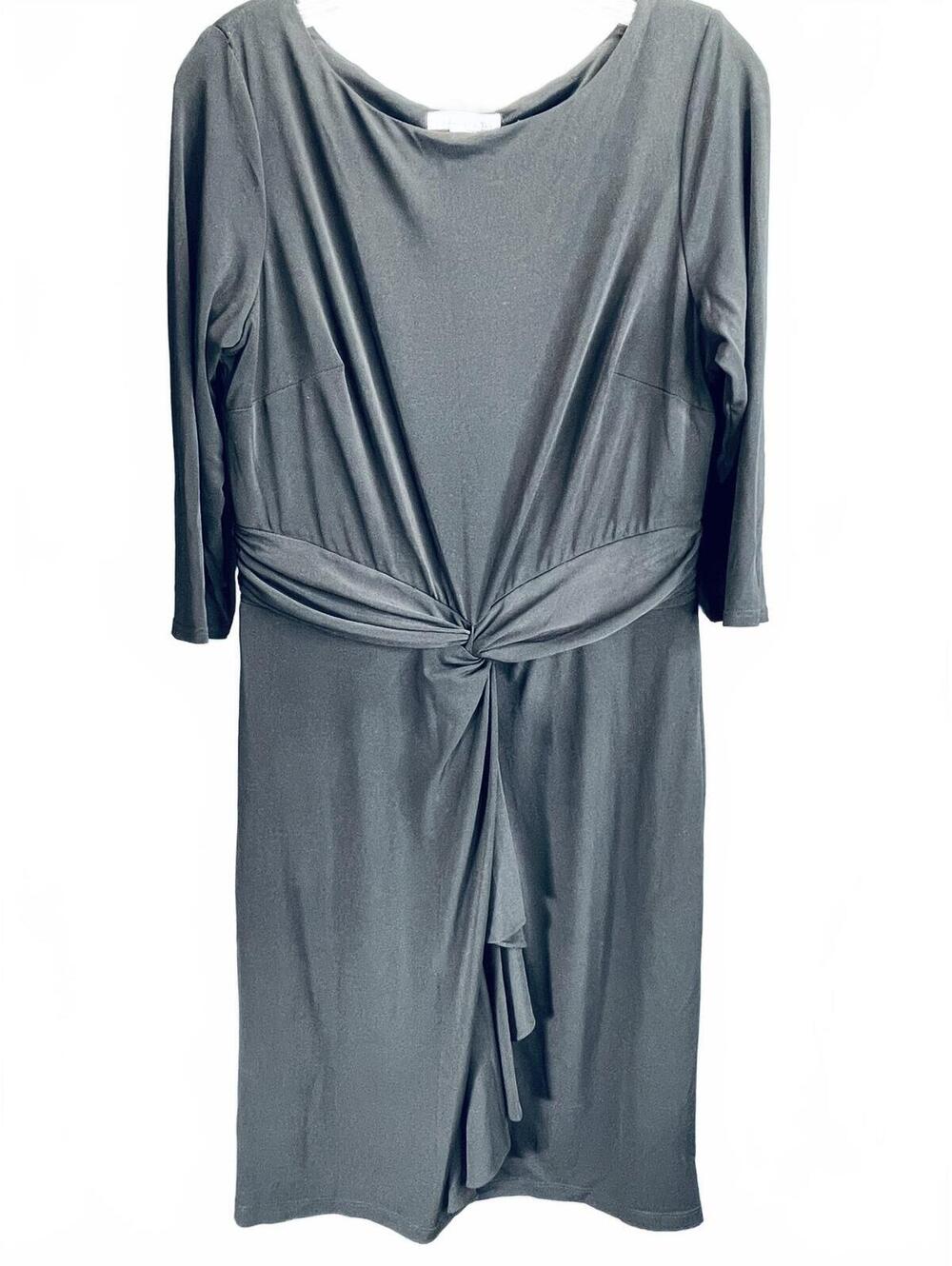 Coldwater Creek Black Knot Front Dress Ladies Size 12